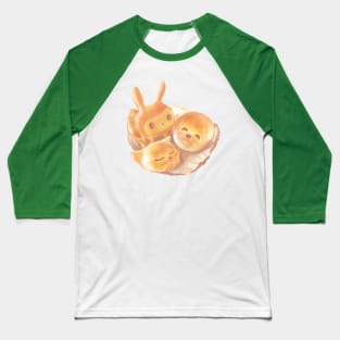 Adorable Animal Shaped Bread Baseball T-Shirt